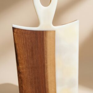 Resin Serving Board - Pearl and Walnut