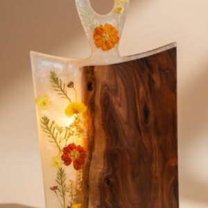 Resin Serving Board - Wildflower Elegance